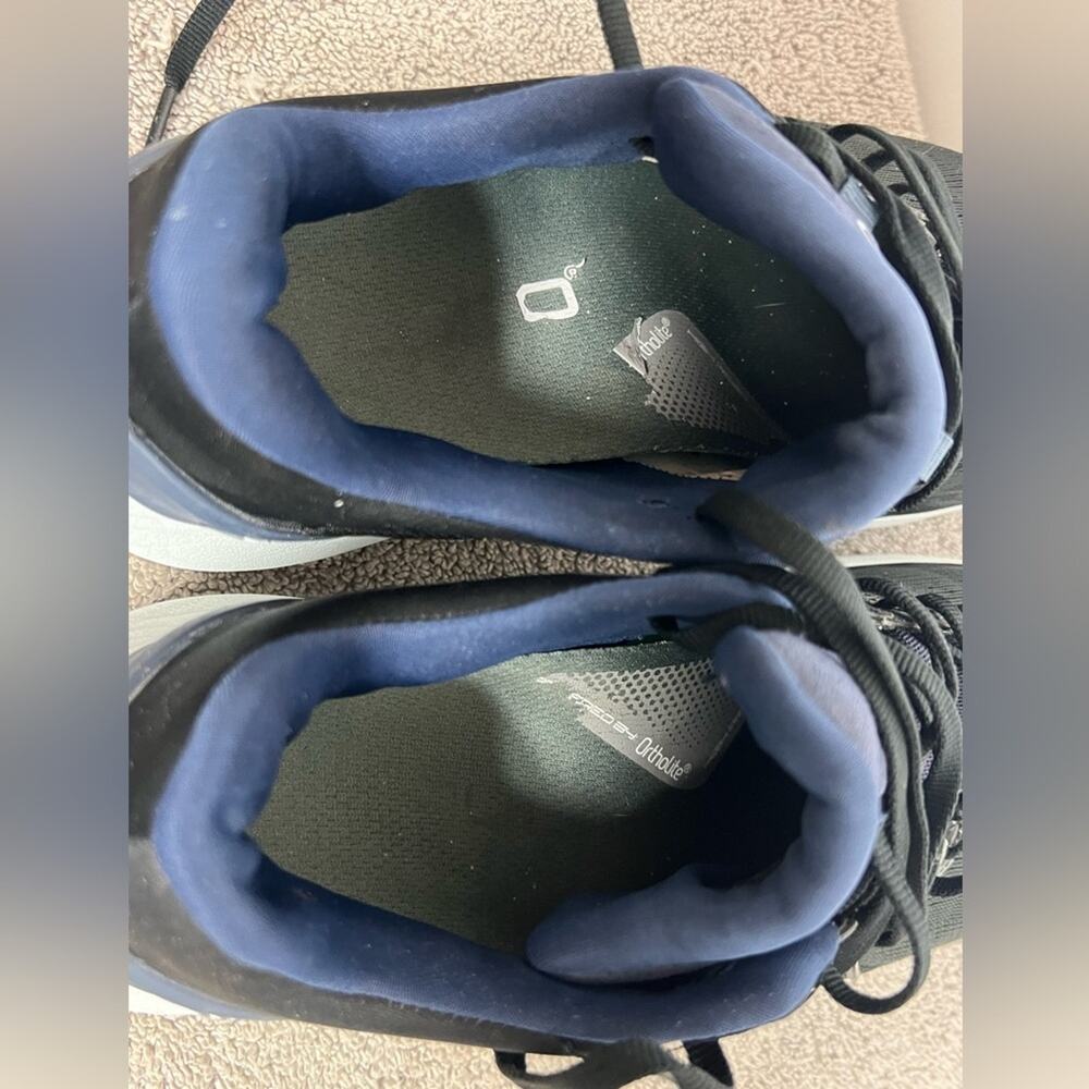 ZIPFOAM Women's Black & Navy Athletic Walking Shoes - Picture 8 of 9